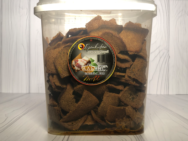 Ржаные гренки со вкусом сала с горчицей в Новочебоксарске