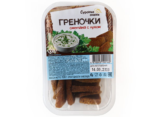 Сурские гренки Сметана с луком (100 гр) в Новочебоксарске