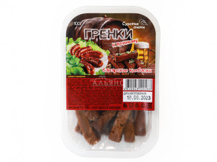 Корюшка Х/К ГОСТ (крупная): Сурские гренки Баварские колбаски (100 гр)