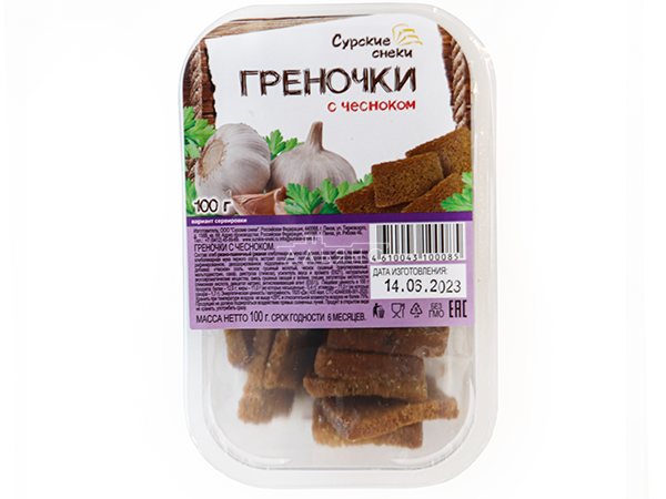 Сурские гренки с Чесноком (100 гр) в Новочебоксарске