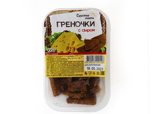 Сурские гренки со вкусом Сыра (100 гр) в Новочебоксарске