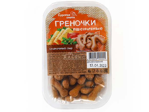 Сурские (ПШЕНИЧНЫЕ) Сливочный сыр (100 гр) в Новочебоксарске