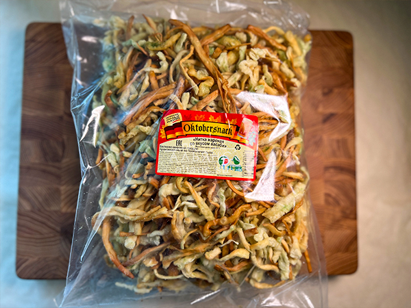 Нитка ЖАРЕНАЯ "Васаби" Oktobersnack 1 кг (сырный продукт) в Новочебоксарске