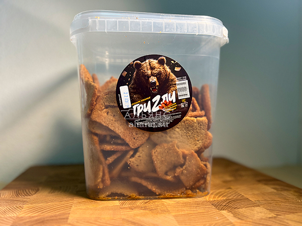 Ведро Ржаные гренки со вкусом Крылышки Барбекю (1 кг) в Новочебоксарске