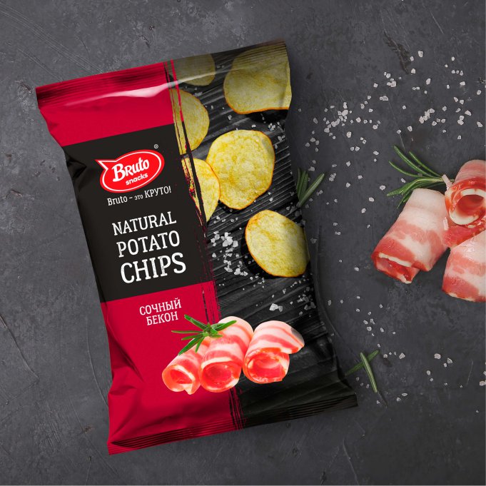 Картофель «Бруто» со вкусом бекона 130 гр. в Новочебоксарске