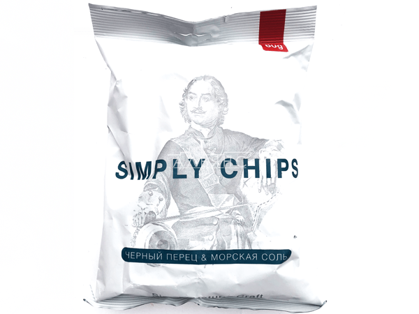 Картофельные чипсы "Simple chips" Морская соль и черный перец 80 гр. в Новочебоксарске